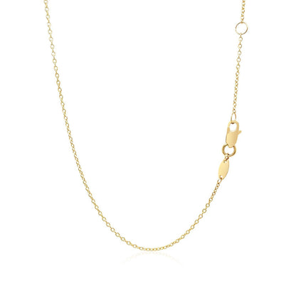 14k Yellow Gold Smooth Flat Horizontal Bar Style Necklace by Bids.com