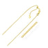 10k Yellow Gold Adjustable Box Chain 0.85mm by Bids.com