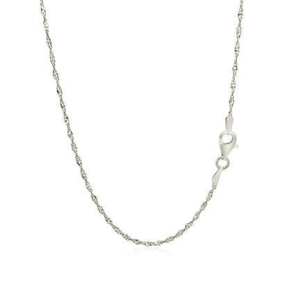Sterling Silver 1.6mm Singapore Style Chain by Bids.com