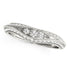 14k White Gold Curved Antique Style Diamond Wedding Ring (1/3 cttw) by Bids.com