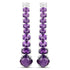 18K White Gold Plated 7.58 Carat Genuine Amethyst and White Topaz .925 Sterling Silver Earrings  DestGlow