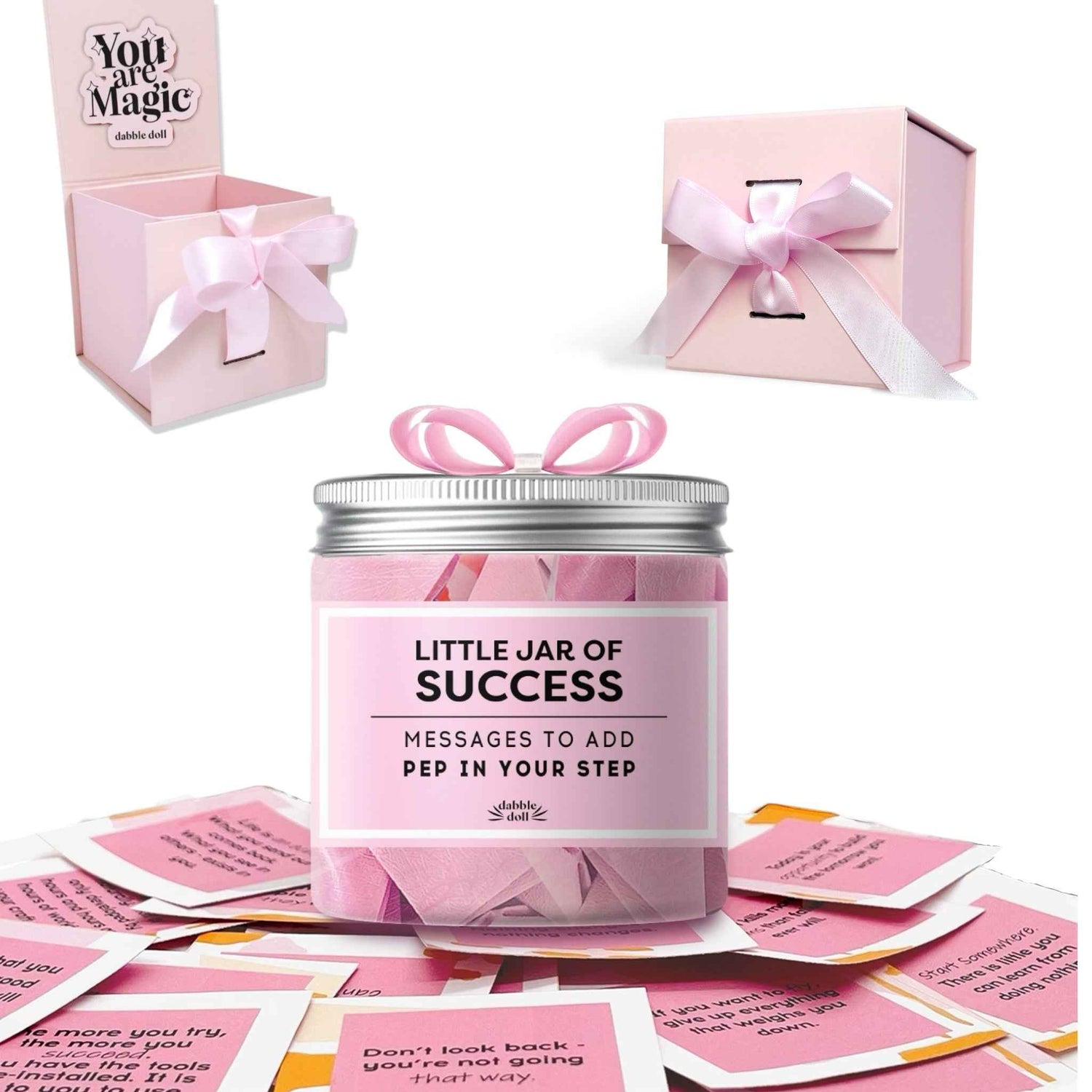 Success Motivation Jar with Gift Box