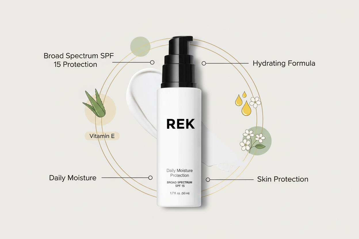 Daily Moisture Protection – Hydrating SPF Moisturizer | REK Cosmetics by REK Cosmetics