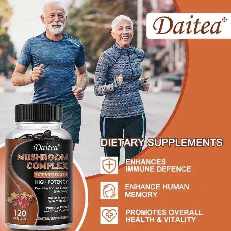 Mushroom Complex Supplement Focus Clarity Memory Support Immune
