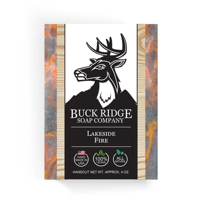 Lakeside Fire Handmade Soap - Vegan Natural Bar with Campfire & Floral Scent