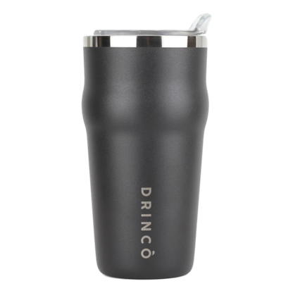 DRINCO 20oz Insulated Beer Mug with Built-In Bottle Opener THOR - Jet Black Stainless Steel Tumbler