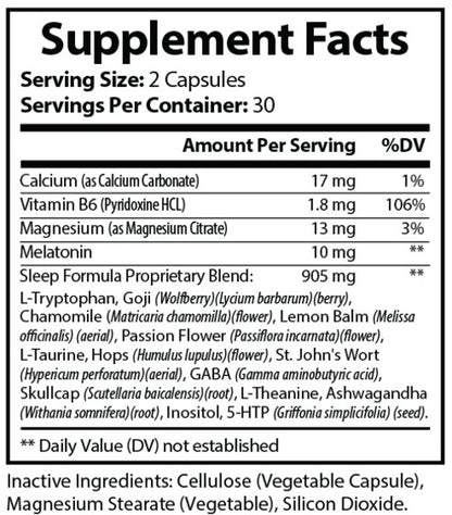 Pure Sleep Supplement - Natural Sleep Aid for Deep Rest & Relaxation