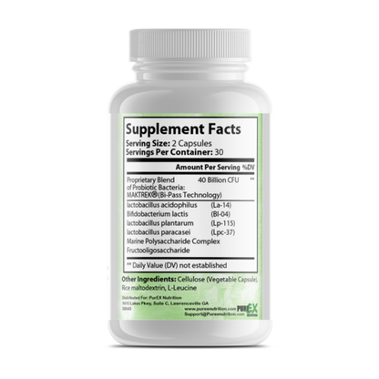 Pure Probiotics Supplement - Digestive Health & Immune Support