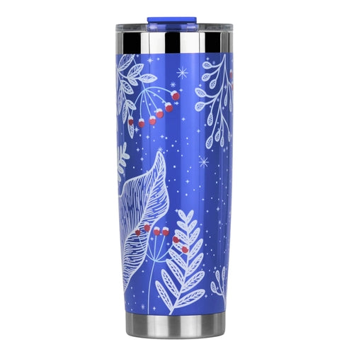 DRINCO 20oz Insulated Tumbler with Spill-Proof Lid & 2 Straws - Nampa Stainless Steel Travel Mug