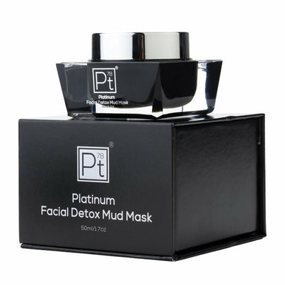 Platinum Facial Detox Mud Mask - Deep Cleansing Face Mask for Pore Refining