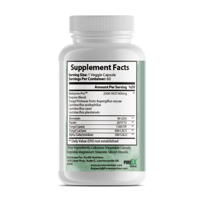 Pure Digestion Supplement - Digestive Enzymes for Gut Health & Comfort