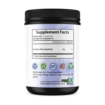 Pure Creatine Monohydrate Powder - Muscle Building & Strength Supplement