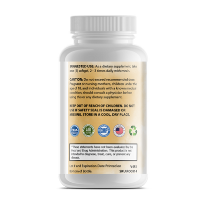 Pure Omega-3 Fish Oil Supplement - Heart Health & Brain Support