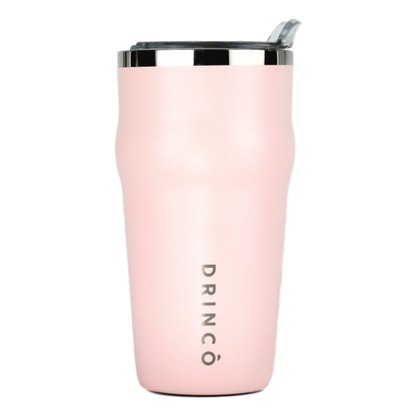 DRINCO 20oz Insulated Beer Mug with Built-In Bottle Opener THOR - Pale Pink Stainless Steel Tumbler
