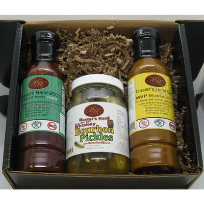 Black Gift Set - Original BBQ Sauce, Bourbon Pickle & MVP Mustard