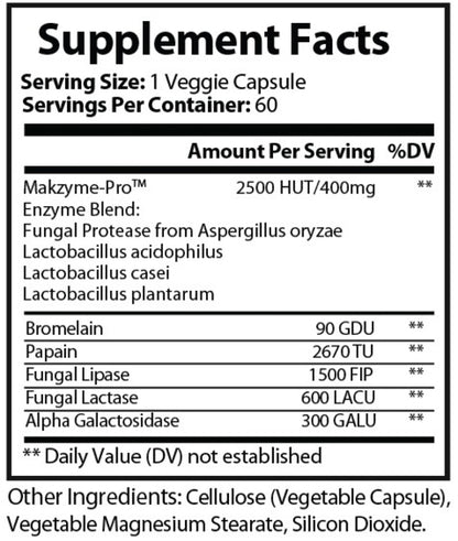 Pure Digestion Supplement - Digestive Enzymes for Gut Health & Comfort