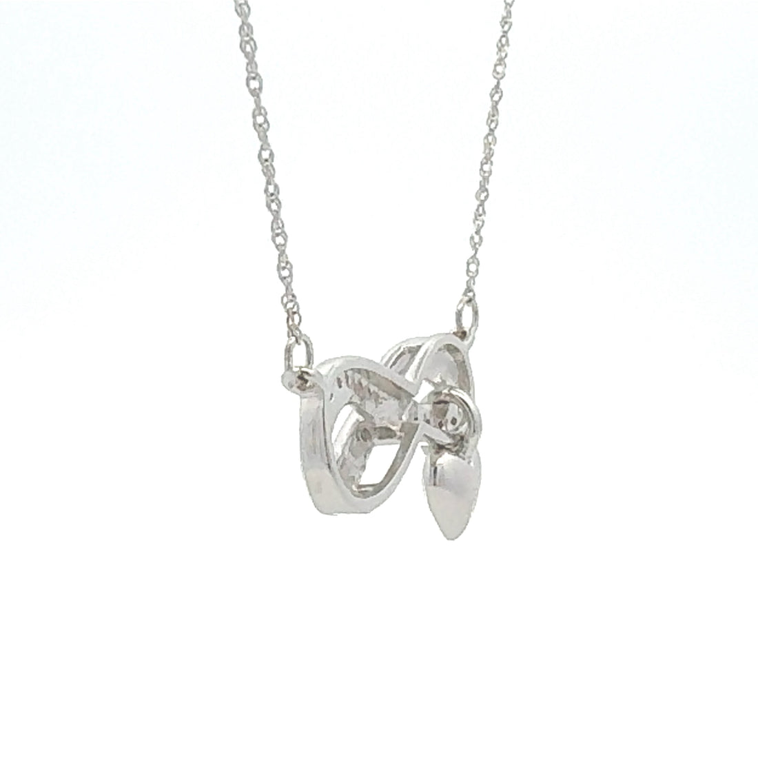 .04ct Diamond Cross Religious Pendant Sterling Silver 