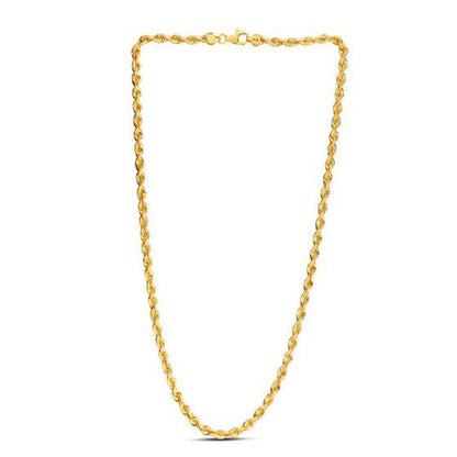 14k Yellow Gold Light Rope Chain (4.30 mm) by Bids.com