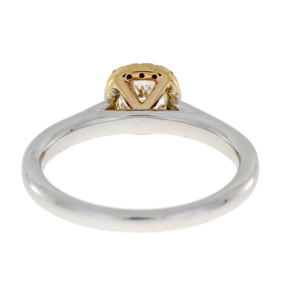 Genuine .62ct Diamond Diamond Eng Only 14KT 2 Tone Gold by Bids.com