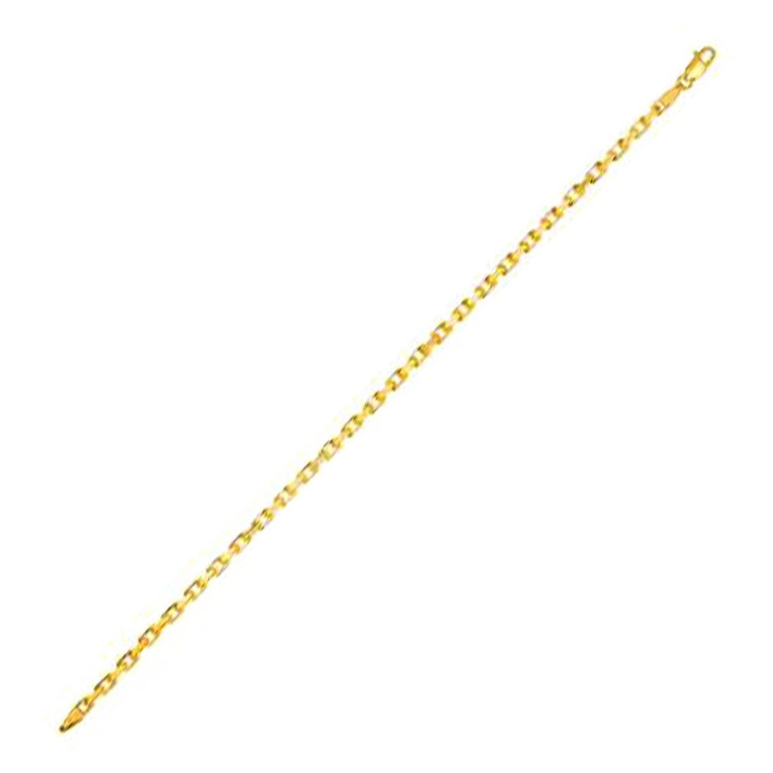14k Yellow Gold French Cable Link Chain (2.50 mm) by Bids.com