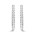 14K White Gold 5.00 Cttw Lab Grown Diamond Inside Out Hoop Earrings (F-G Color, VS1-VS2 Clarity) by Bids.com