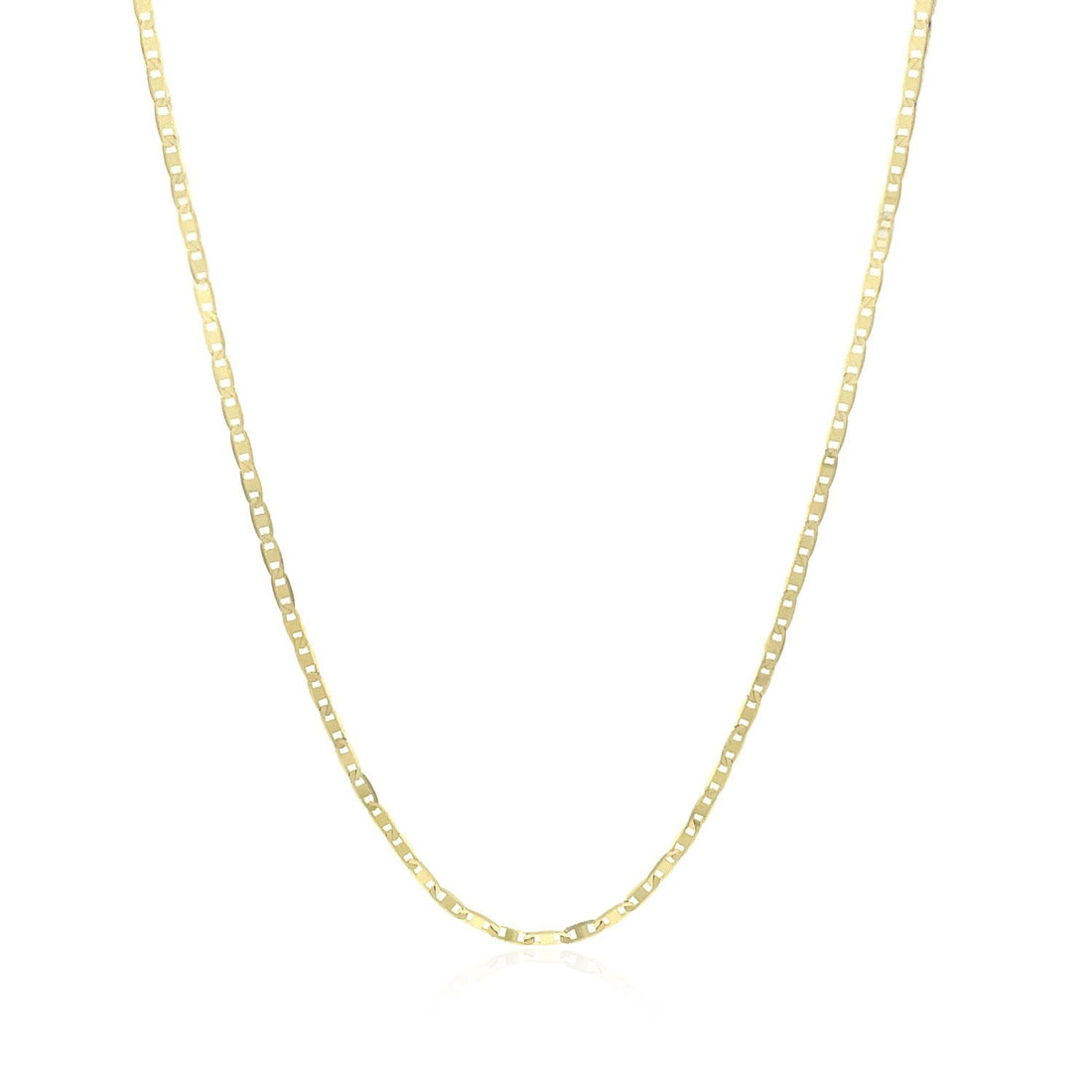 10k Yellow Gold Mariner Link Chain 1.2mm  DestGlow