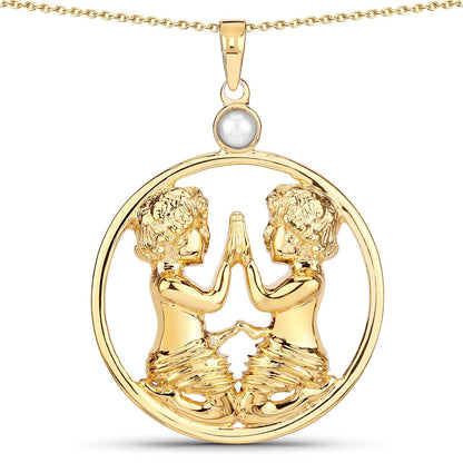0.45 Carat Genuine Pearl .925 Sterling Silver Pendant by Bids.com