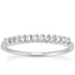 14k White Gold Raised Shared Prong Diamond Wedding Ring Band by Bids.com