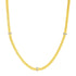 Woven Rope Necklace with Diamond Accents in 14k Yellow Gold by Bids.com