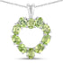 1.70 Carat Genuine Peridot .925 Sterling Silver Pendant by Bids.com