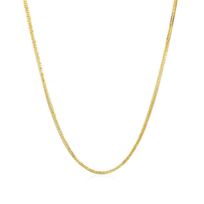 14k Yellow Gold Foxtail 1.0mm Chain by Bids.com