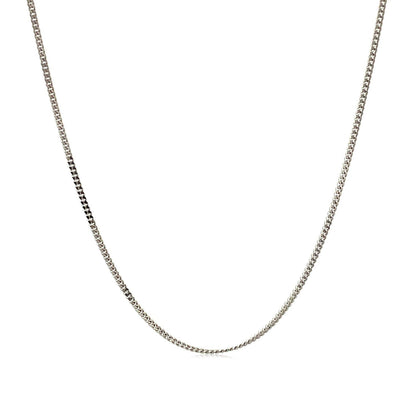 10k White Gold Gourmette Chain 1.0mm by Bids.com