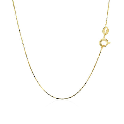 10k Yellow Gold Classic Box Chain 0.45mm by Bids.com