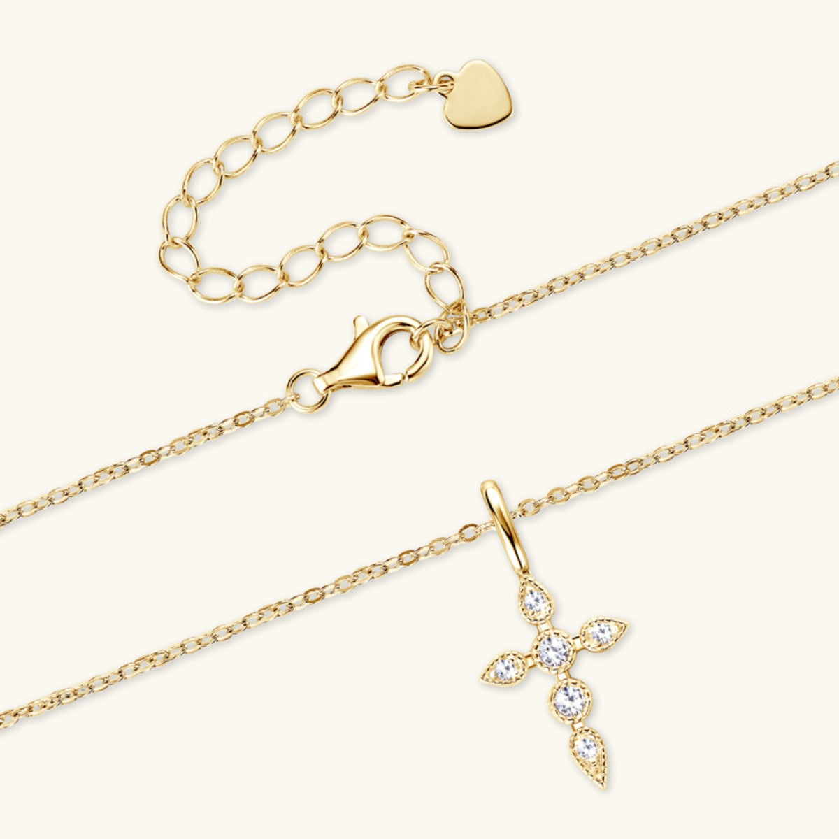 Sparkala™ Cross Pendant Necklace (18k Gold over Fine Sterling Silver) by Sparkala