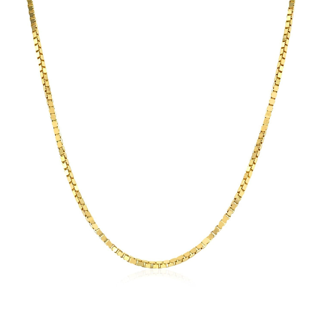 14k Yellow Gold Classic Box Chain 1.1mm by Bids.com