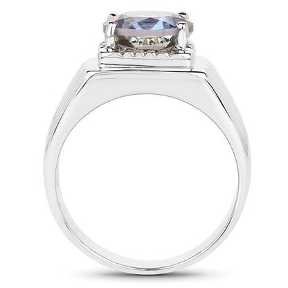 4.75 Carat Genuine Mystic Topaz .925 Sterling Silver Ring by Bids.com