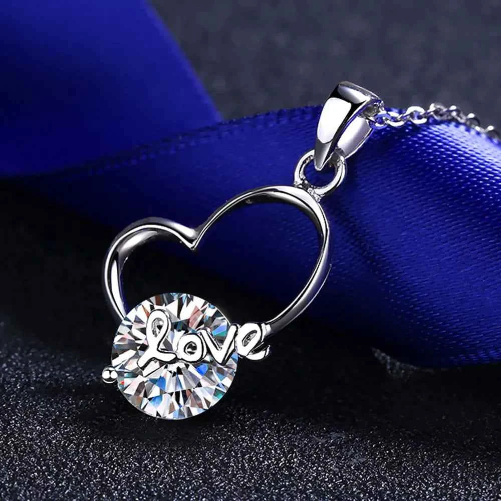 2 Carat Sparkala™ Heart 925 Sterling Silver Necklace