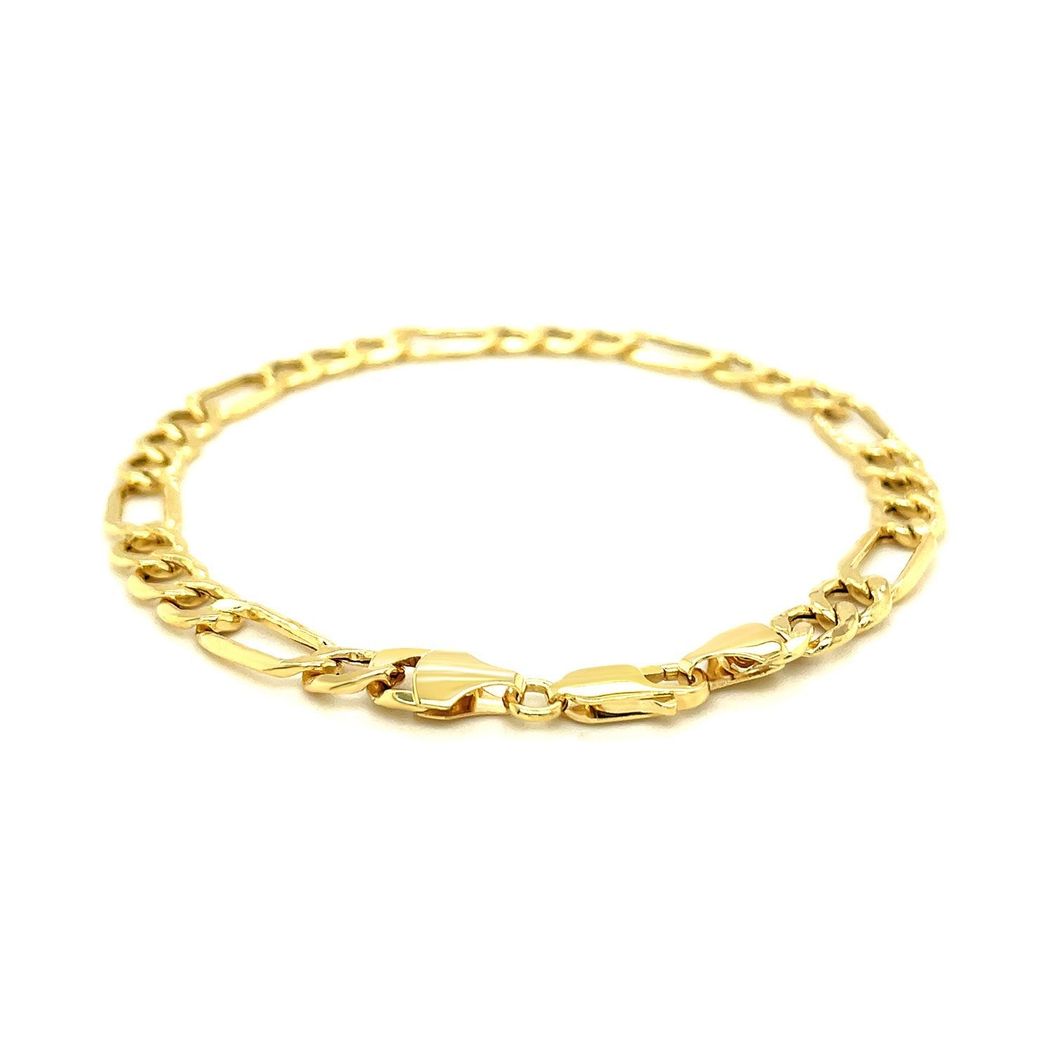 6.5mm 14k Yellow Gold Lite Figaro Bracelet by Bids.com