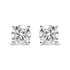 IGI Certified 14K White Gold 5.00 Cttw Round Brilliant-Cut Lab Grown Diamond Classic 4-Prong Stud Earrings with Screw Backs (F-G Color, SI1 Clarity) by Bids.com