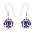 1.50 Carat Genuine Amethyst .925 Sterling Silver Earrings  DestGlow
