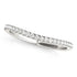 14k White Gold Pave Setting Style Curved Wedding Band (1/10 cttw) by Bids.com
