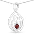 0.14 Carat Genuine Garnet .925 Sterling Silver Pendant by Bids.com