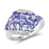 1.85 Carat Genuine Tanzanite .925 Sterling Silver Ring by Bids.com