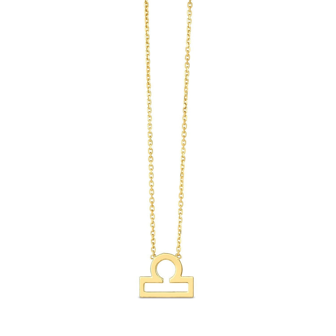 14K Yellow Gold Libra Necklace  DestGlow
