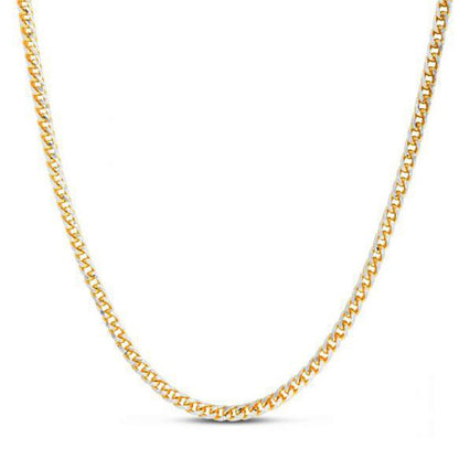 14k Yellow Gold Round Pave Franco Chain (4.00 mm) by Bids.com