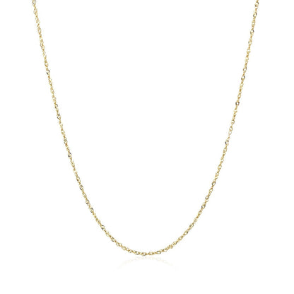 14k Yellow Gold Singapore Chain 0.8mm by Bids.com