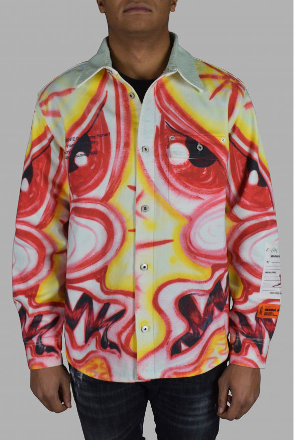 Heron Preston Men Multicolored Denim Jacket by Luosophy