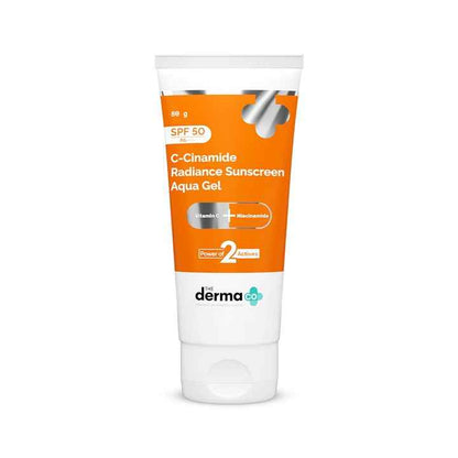 The Derma Co C-Cinamide Radiance Sunscreen Aqua Gel with SPF 50