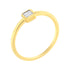 14K Yellow Gold Plated .925 Sterling Silver 1/20 cttw Miracle Set Diamond Promise Ring (J-K Color, I1-I2 Clarity) - Size 6  DestGlow