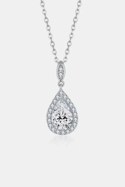 1.5 Carat Sparkala™ 925 Sterling Silver Teardrop Necklace by Sparkala